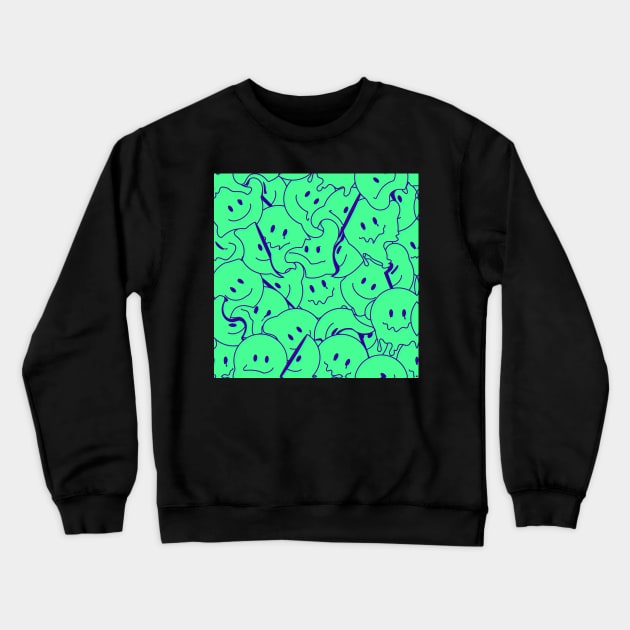 fake smile Crewneck Sweatshirt by thecaoan